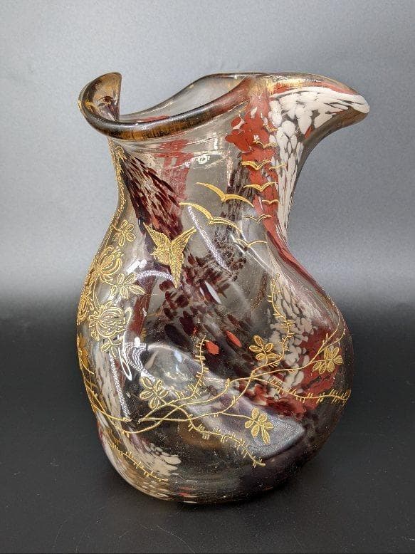 ◆超希少◆ジャポニズム蒔絵状金盛上花瓶★アーネスト・リビュール&ユージン・ルソー
