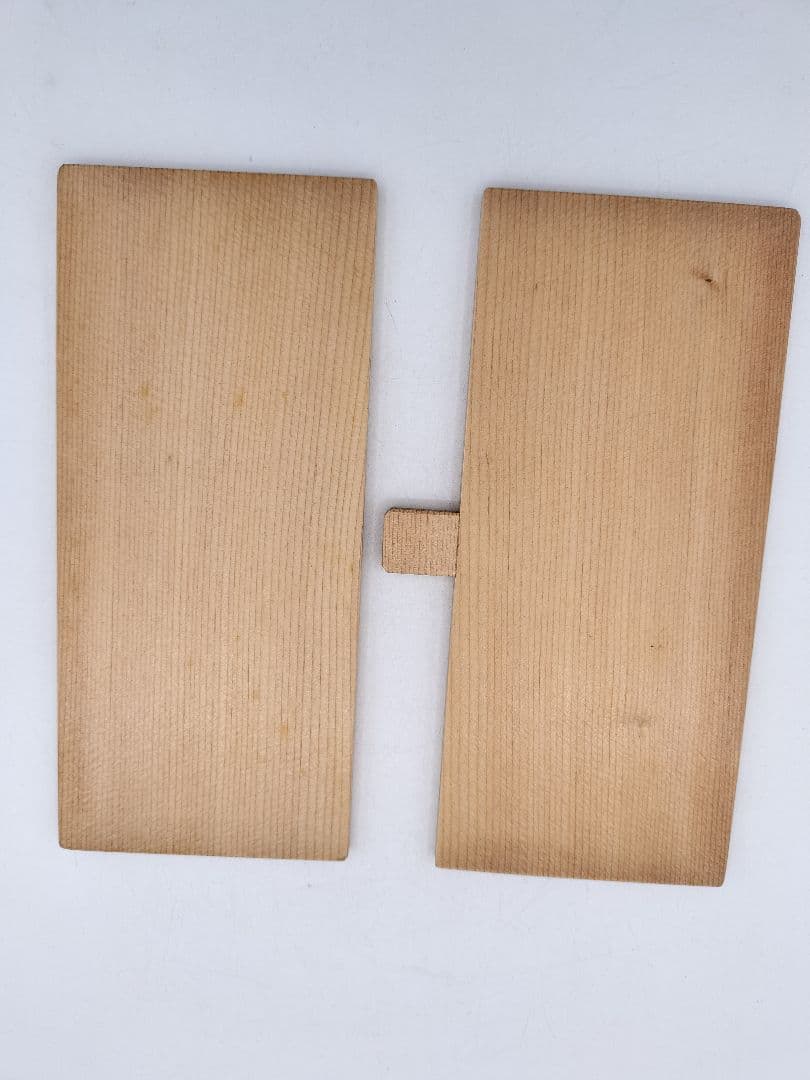 c853 利休好 釣瓶水指 木地 大崎雄斎 水漏れ確認済 紙箱　茶道具 古物