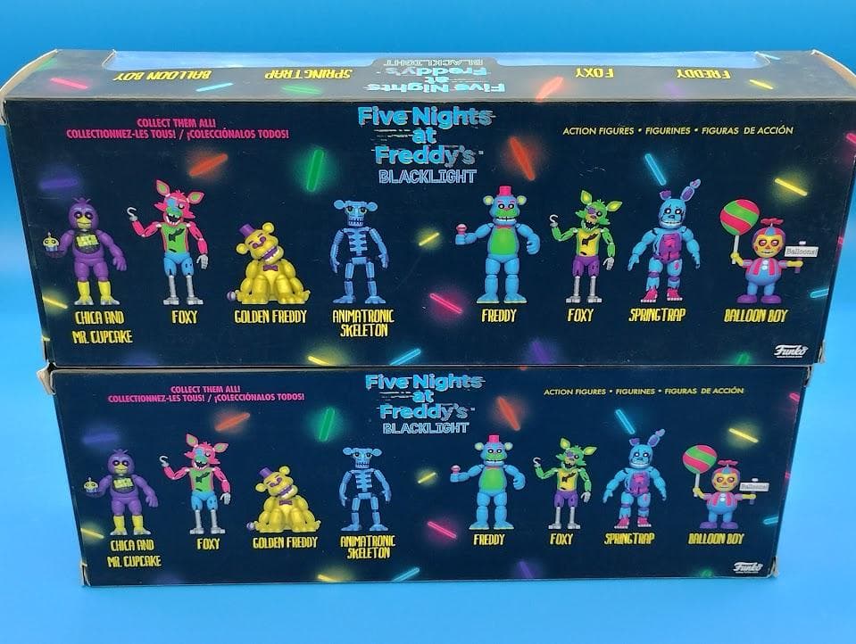正規品 FNAF ブラックライト ミニフィギュア 8体セット ファンコ