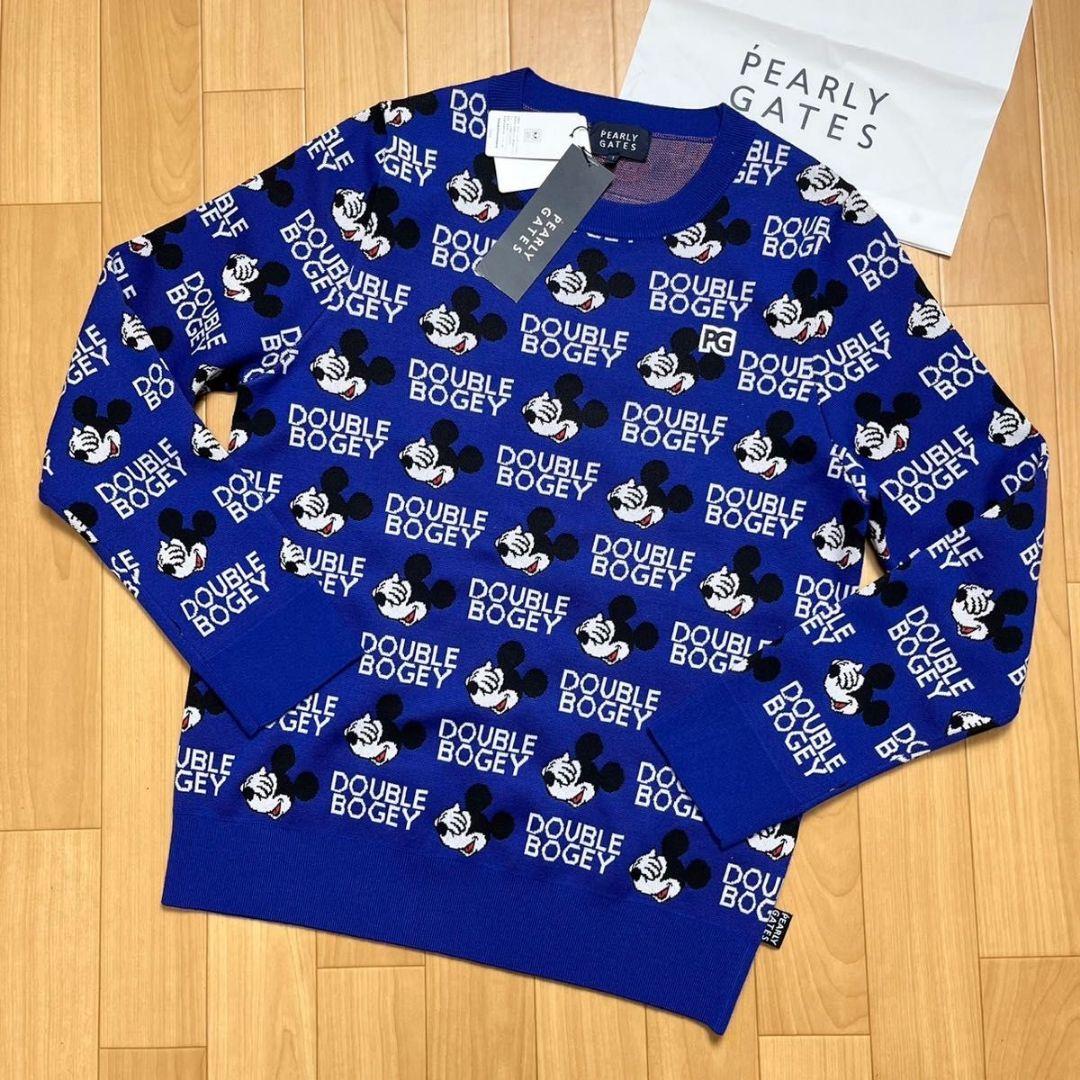 新品サイズ0　パーリーゲイツ　ミッキーセーター
