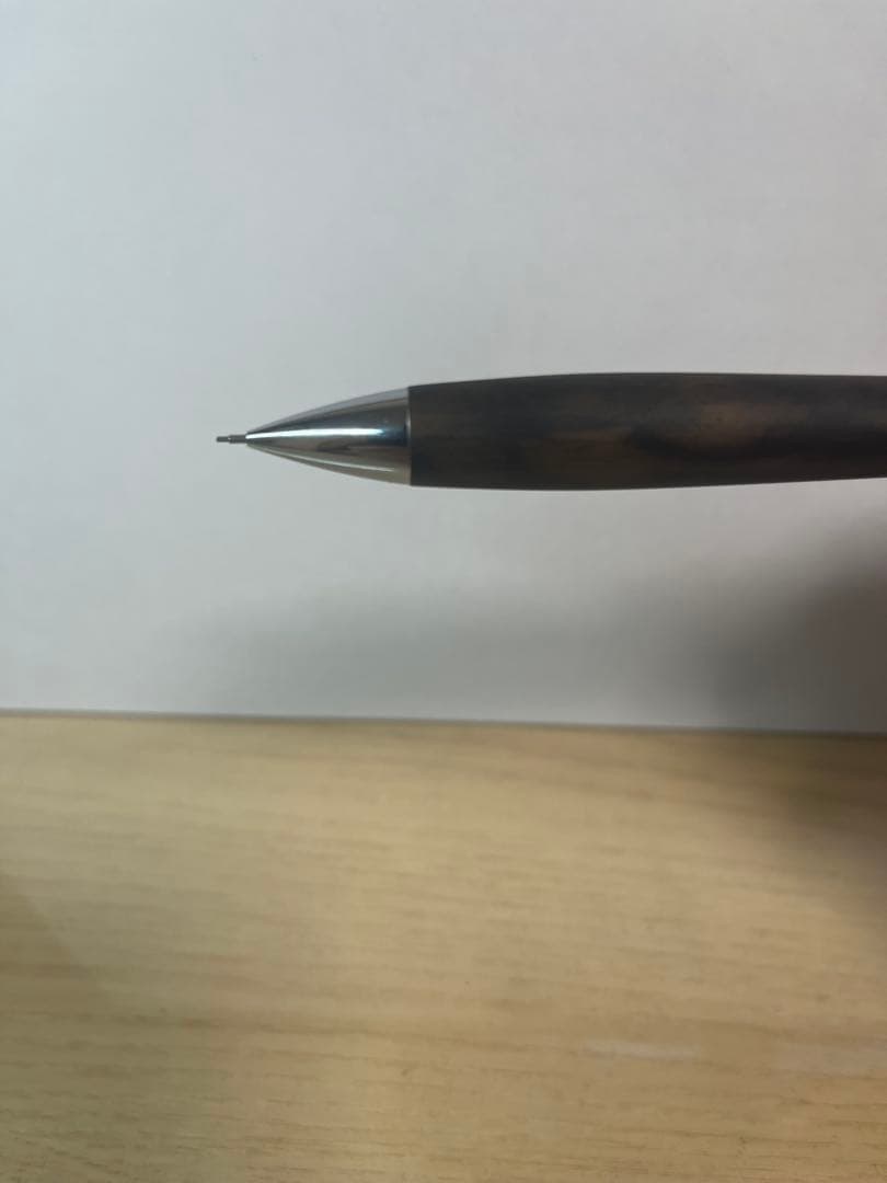 【値下げ交渉可】工房楔　黒柿孔雀杢　0.5mmシャーペン