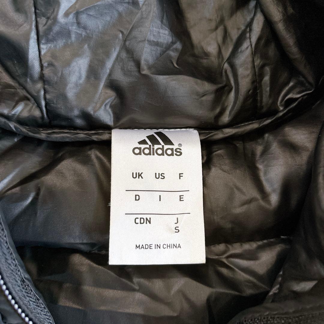 adidas アディダス　ベンチコート ロング　ダウン ブラック　Sサイズ