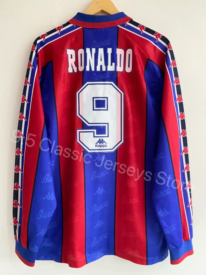 バルセロナ 96/97 ホーム ユニフォーム #9 ロナウド 長袖