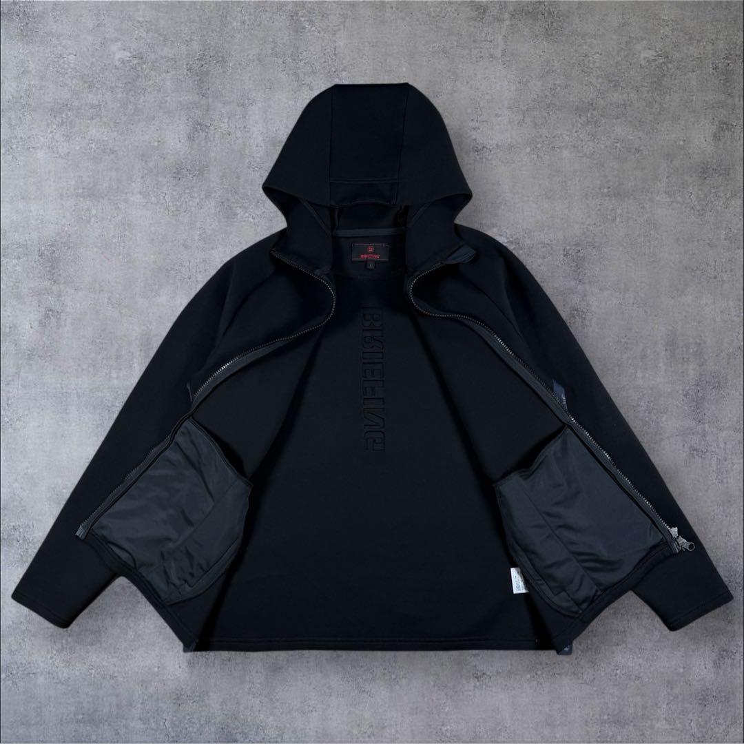 美品 BRIEFING ブリーフィング WARM LOGO LINE PARKA