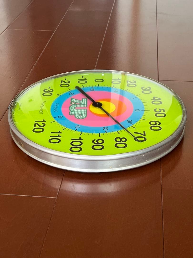 70's ピーターマックス　PETER MAX 7UP 温度計　ヴィンテージ