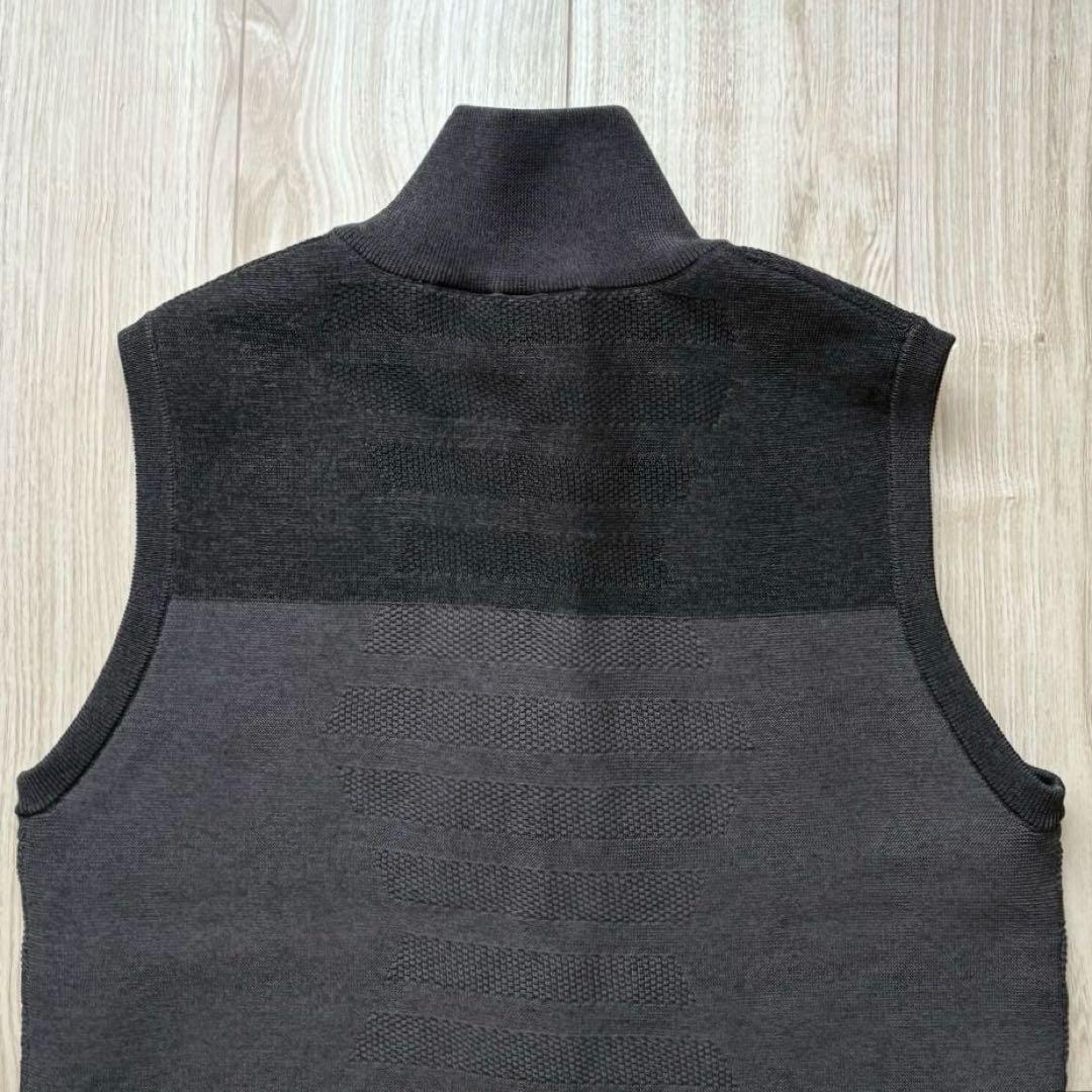 【極美品】デサントゴルフ ニットベスト メランジ ジップアップ M バイカラー