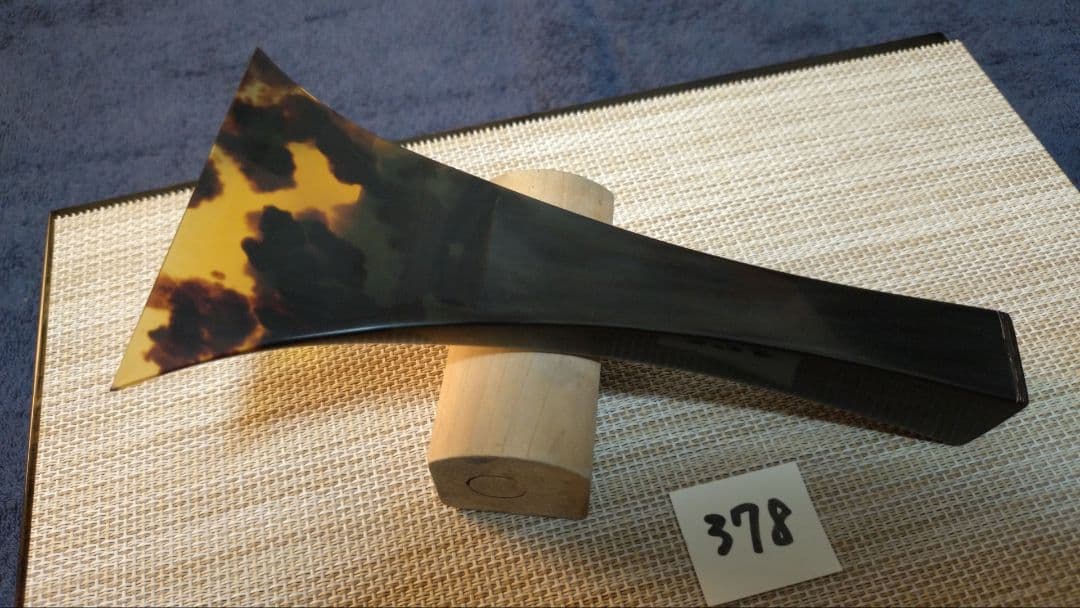 三味線バチ【送料無料】378黒水牛天然素材