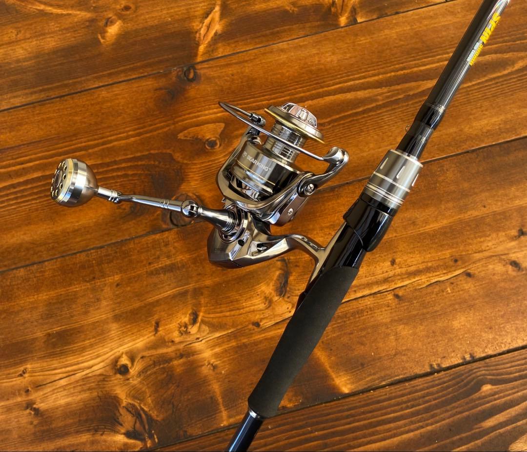 ショアジギングセット　スピニングロッド　300MH 4セクション　カーボンロッド