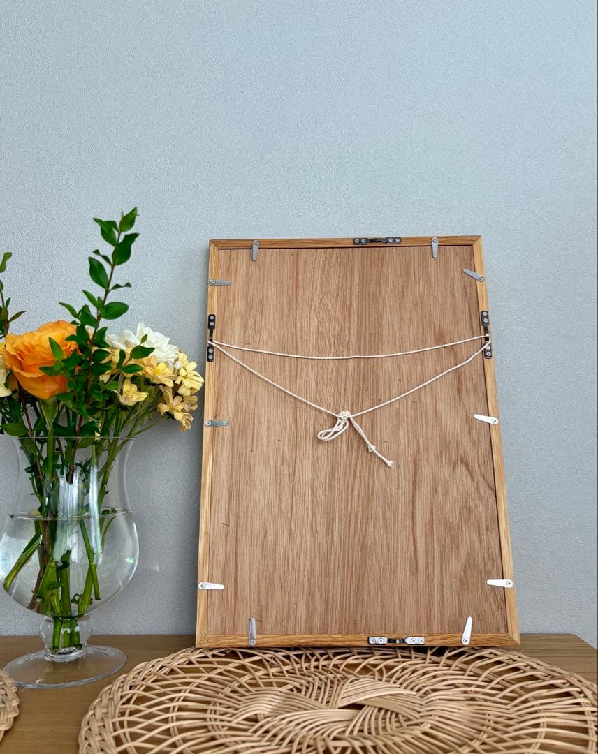 ♡週末までsale♡ blue 花♡ 山口一郎　原画　絵