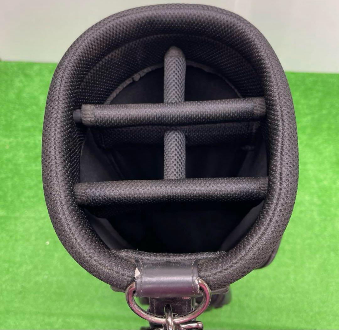 ロイヤルコレクション キャディバッグ　ゴルフバッグ8.5インチ　黒　ブラック