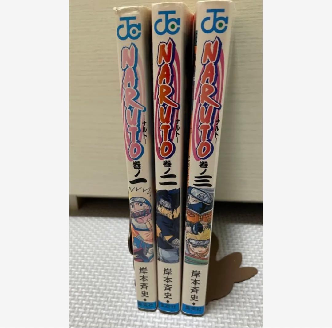 NARUTO ナルト 1巻 2巻 3巻 全巻初版 セット コミックスニュース付き