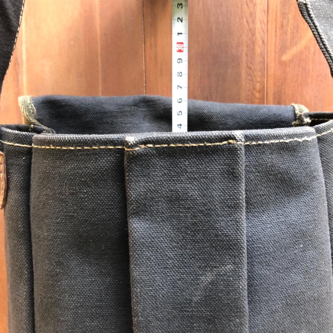 必見！オールドヴィンテージ　極厚帆布 ショルダーバッグ　レア