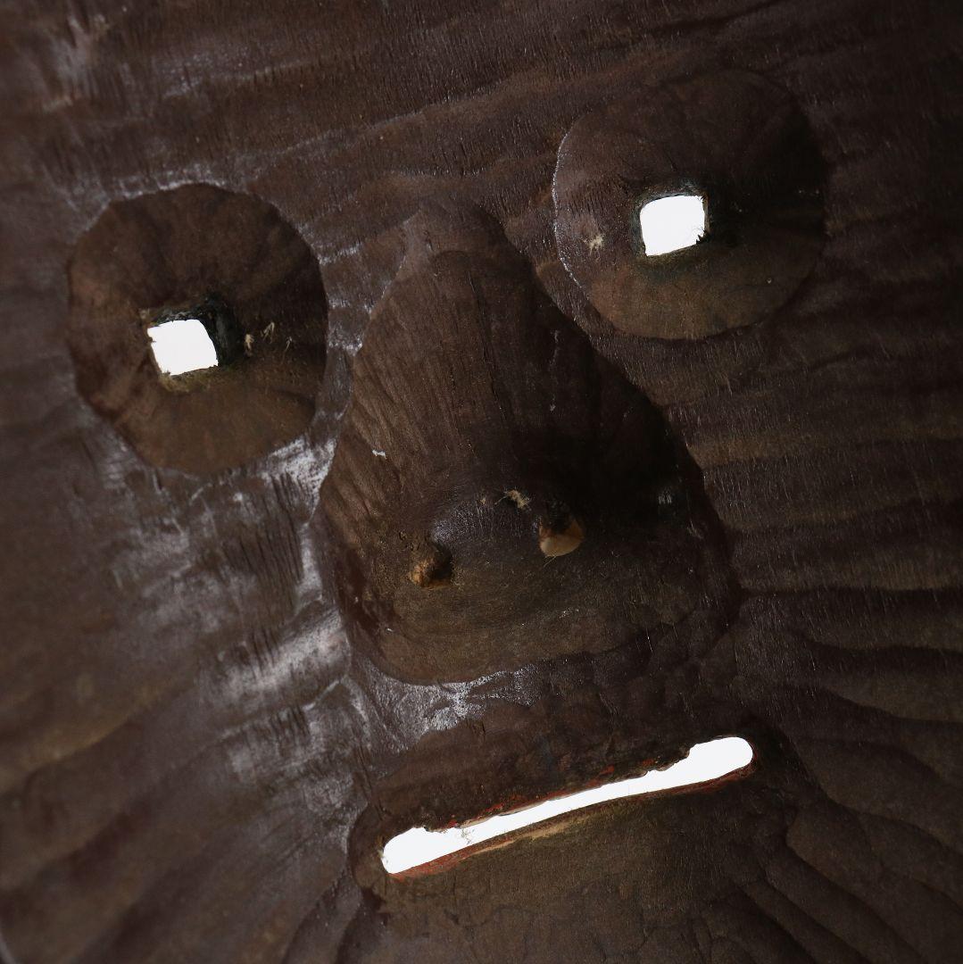 能面 小面 彩色木彫　AC1021