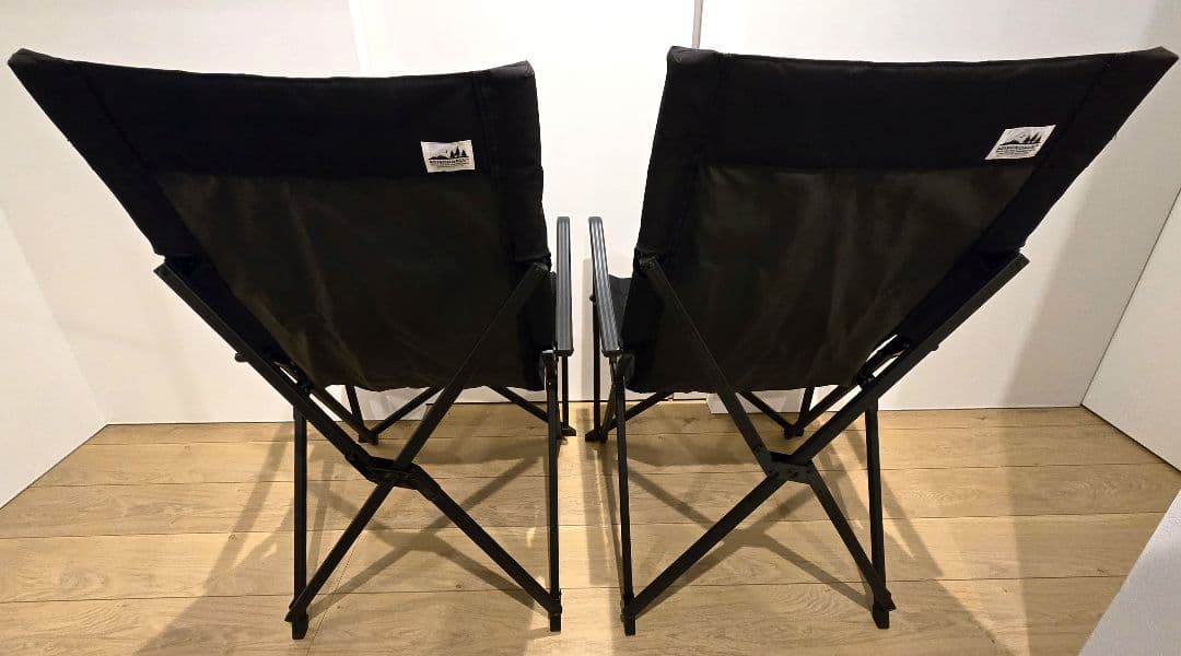 Adirondack キャンパーズチェア 2脚セット ブラック