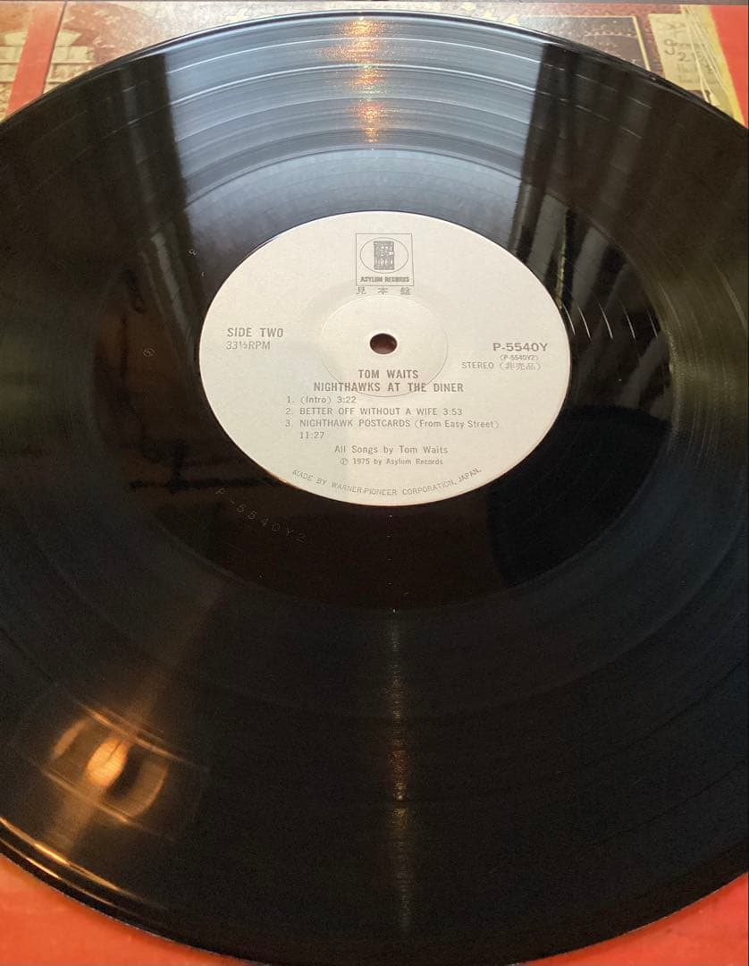 Tom Waits Nighthawks at the Diner 見本盤