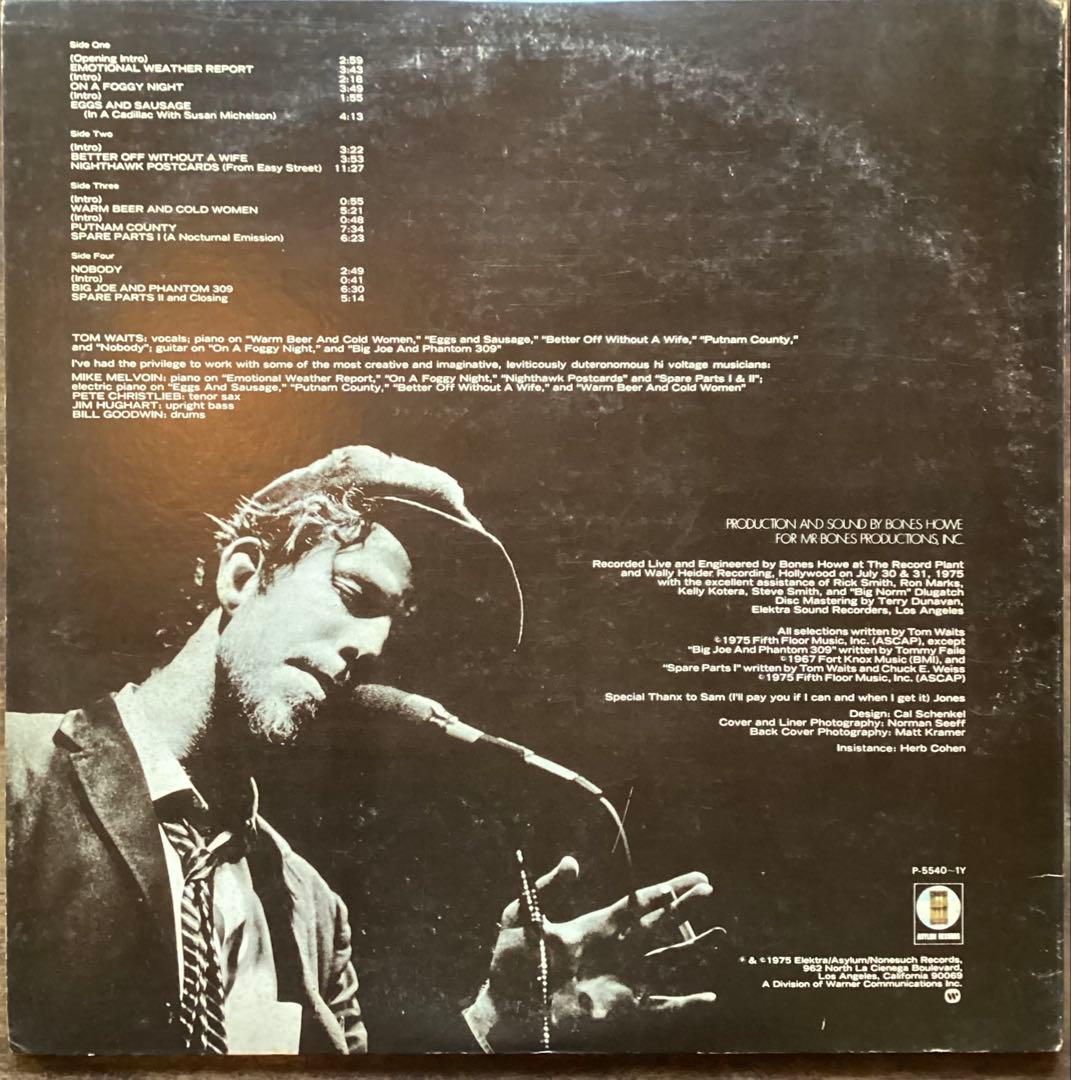 Tom Waits Nighthawks at the Diner 見本盤