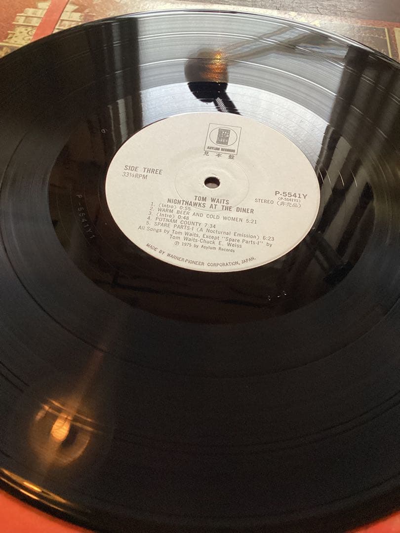 Tom Waits Nighthawks at the Diner 見本盤