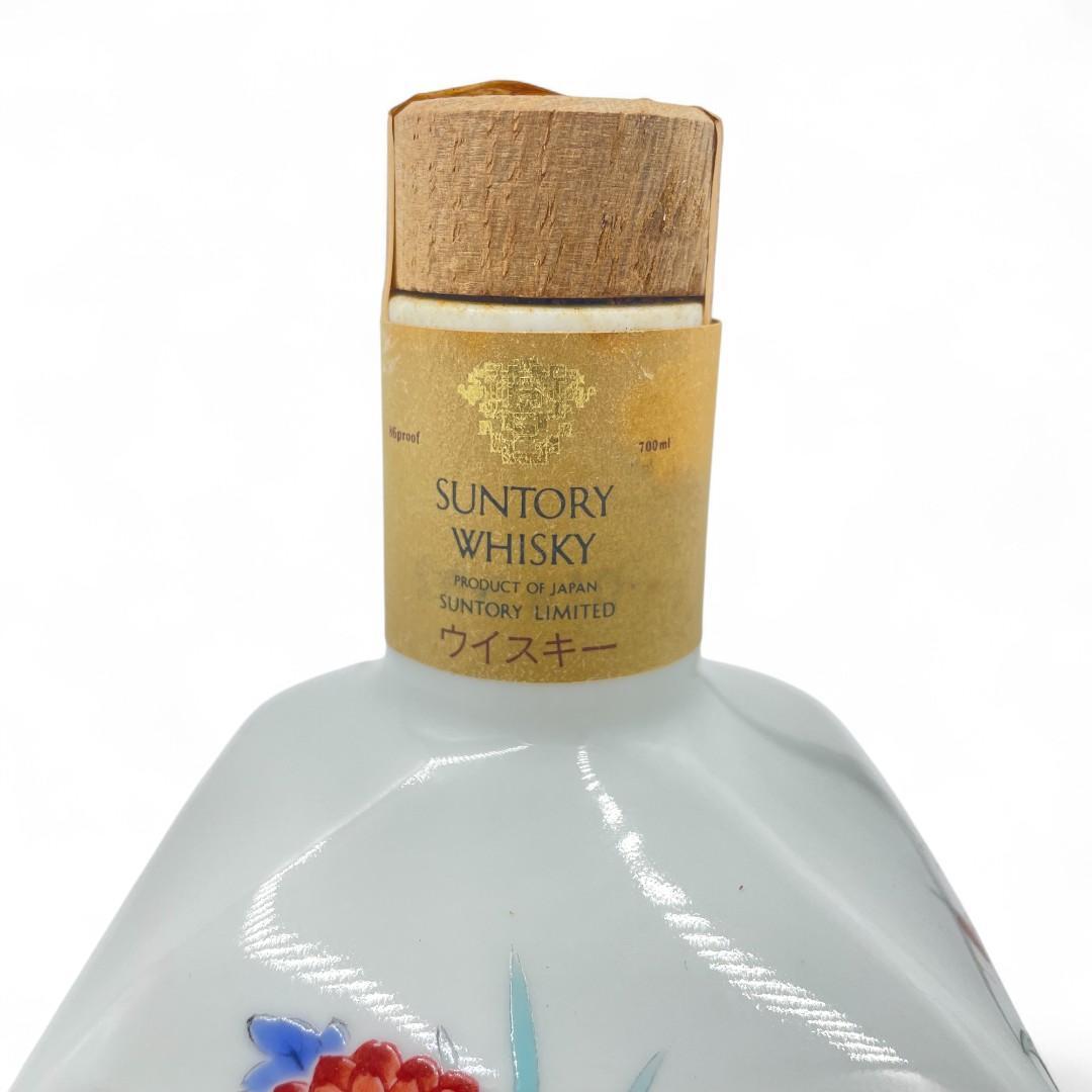 【未開栓】SUNTORY ウイスキー 山錦/菊梅竹文/700ml /陶器ボトル