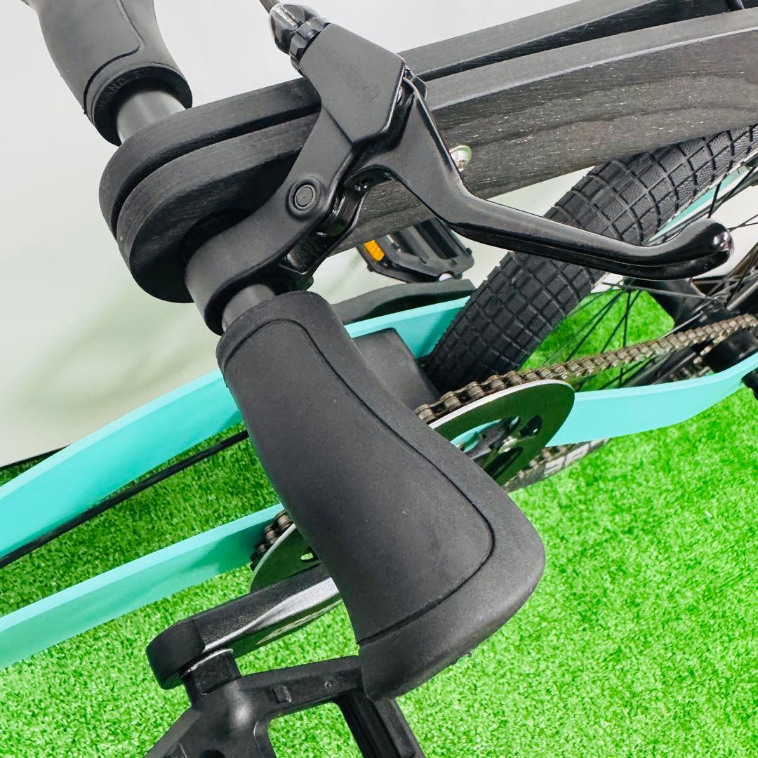 美品 halfbike2 ハーフバイク 折りたたみ自転車 ブルー 20インチ