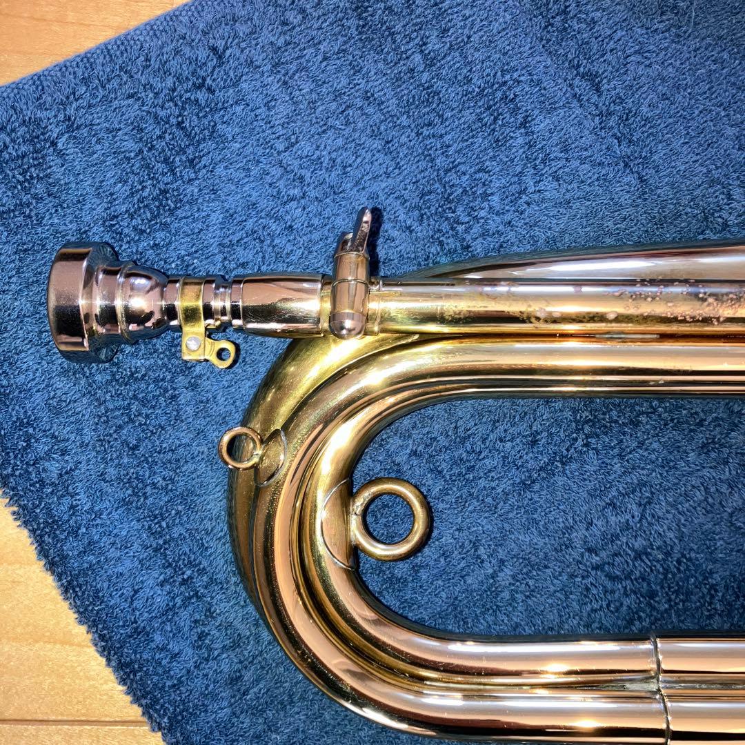 【希少】陸上自衛隊　らっぱ　信号らっぱ　 ラッパ ケース付き　らっぱ手