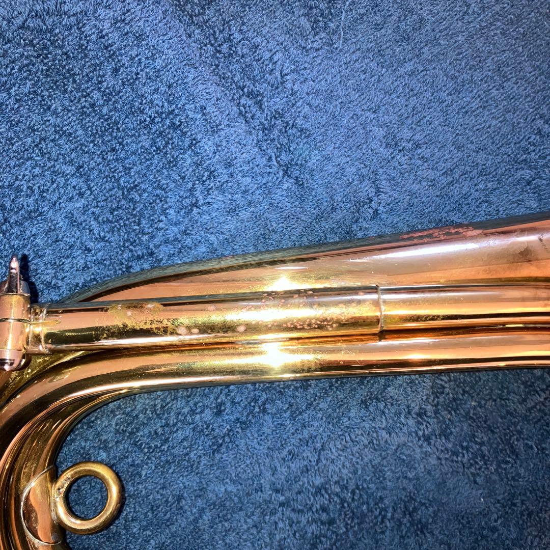 【希少】陸上自衛隊　らっぱ　信号らっぱ　 ラッパ ケース付き　らっぱ手