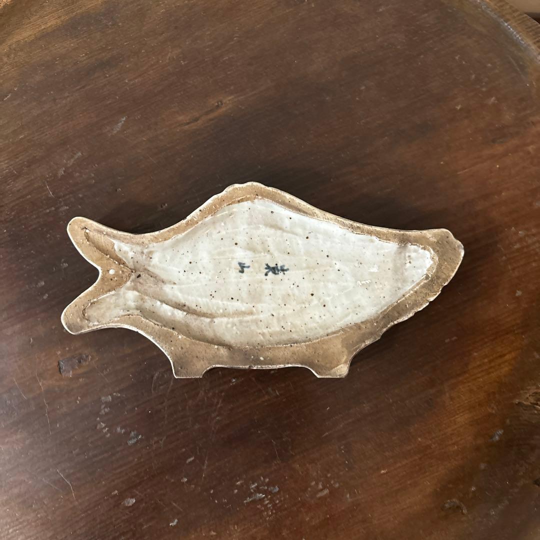 染付魚形硯　東山　兵庫県姫路　江戸時代　骨董　アンティーク検:李朝　三田　伊万里