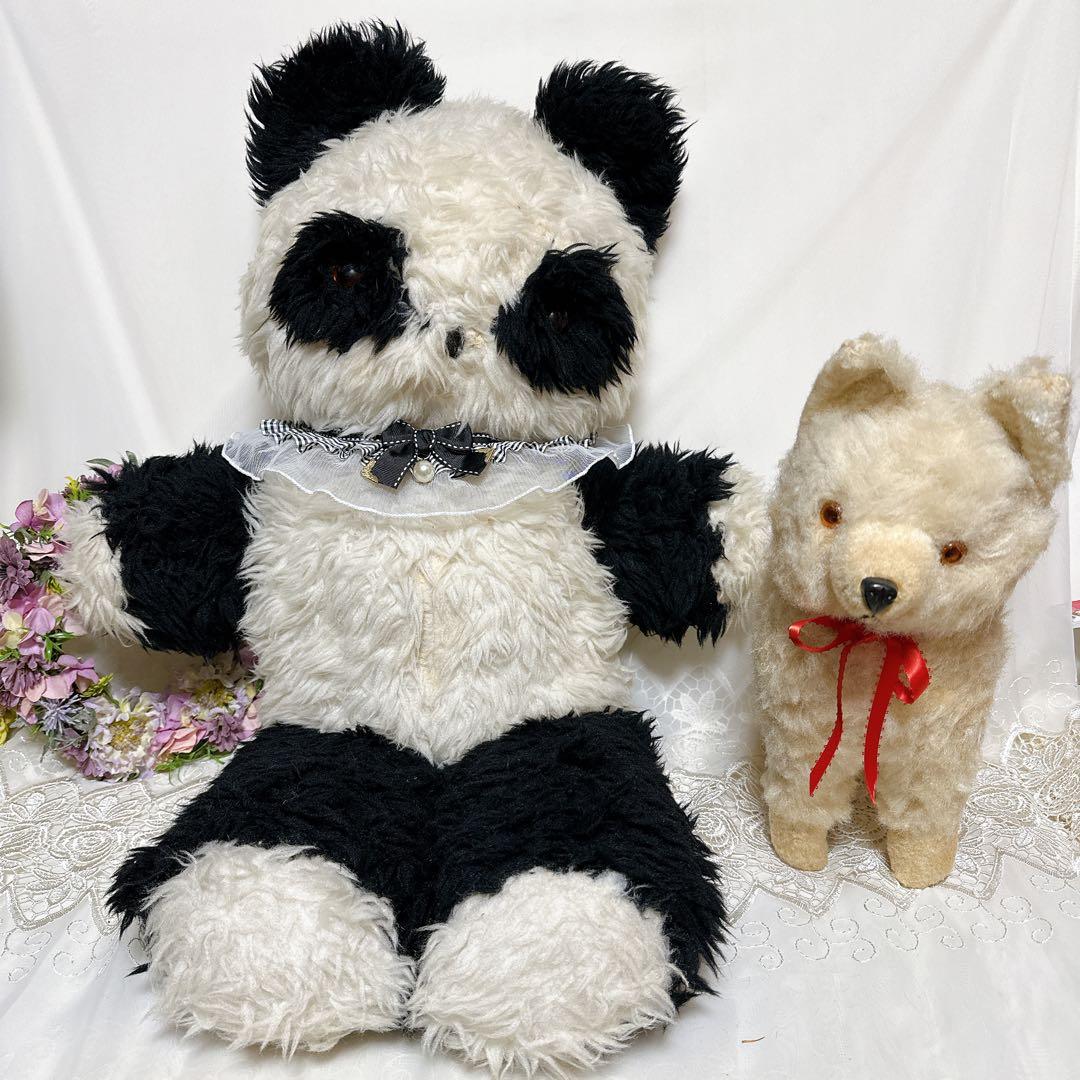 ❤️特大❤️ ペディグリー　アンティークパンダ　アンティークベア　ビンテージ