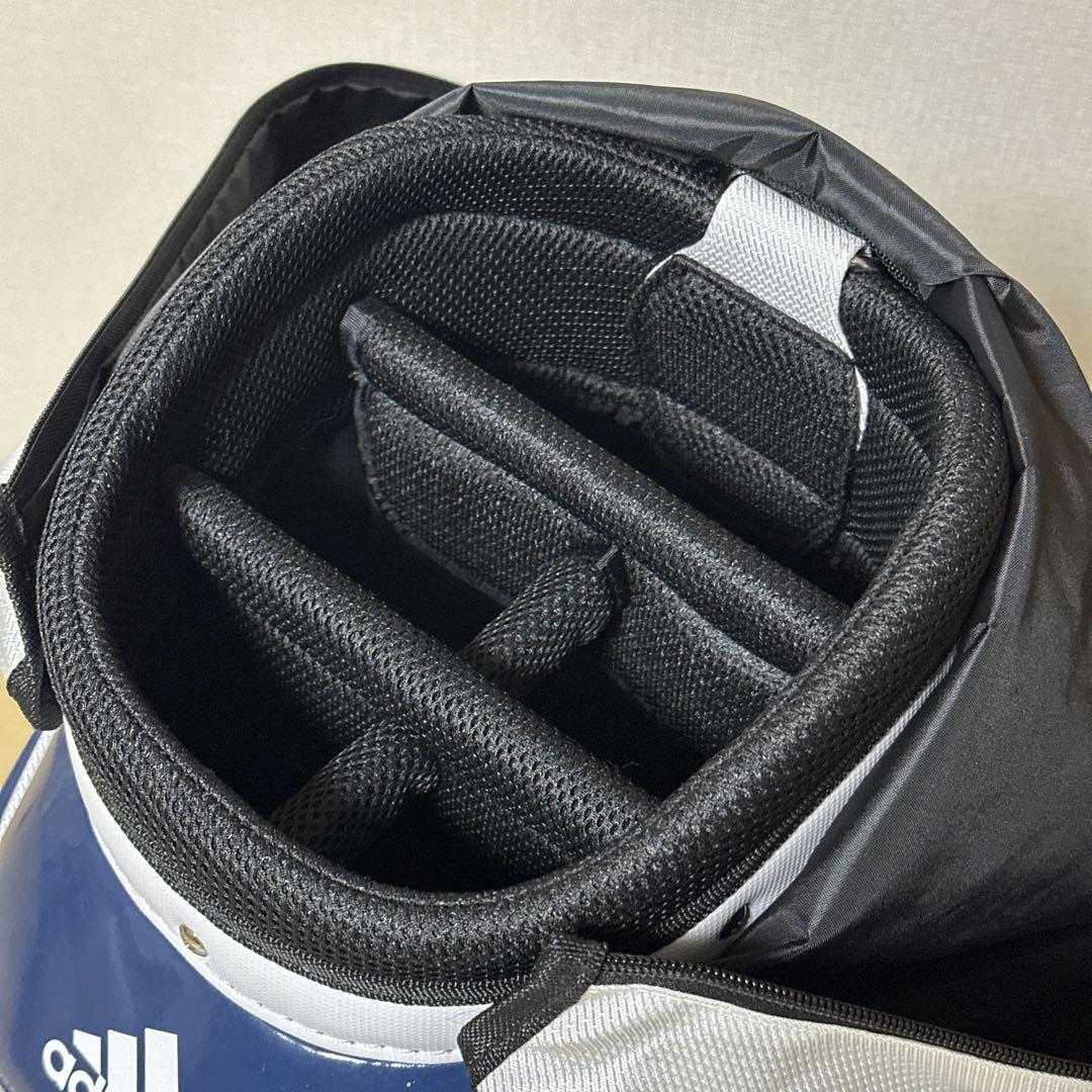 極美品 adidas golf アディダス ゴルフ キャディバッグ ５口 軽量
