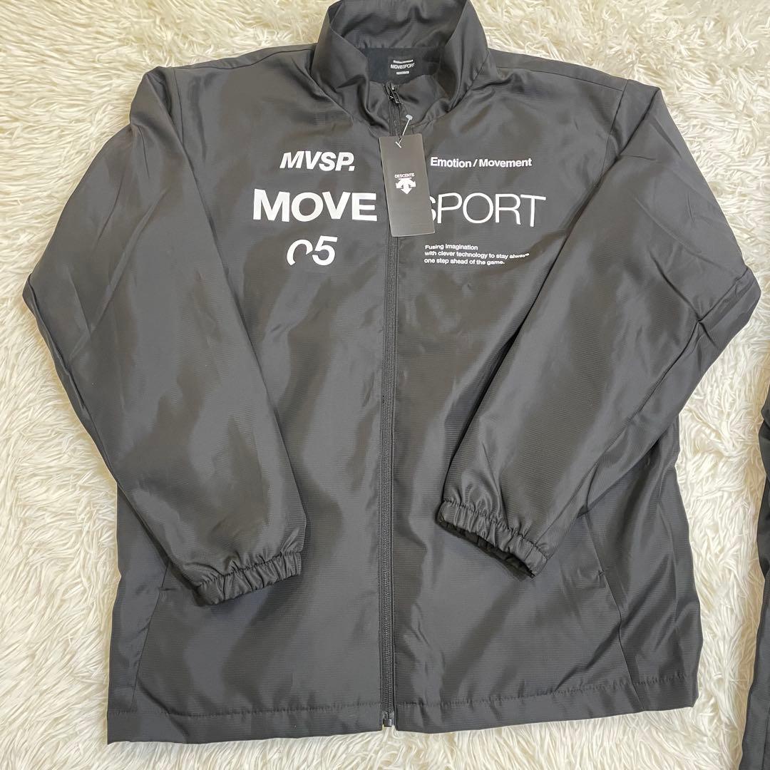 新品　デサント ウインドブレーカー 上下セット　セットアップ　ブラック　M