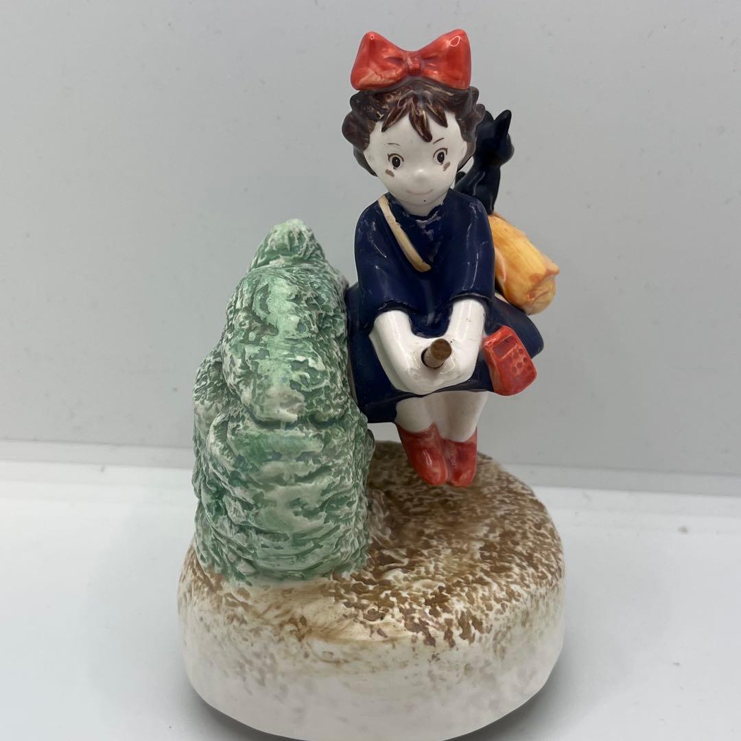 【レア】魔女の宅急便 オルゴール 置物 キキ　ジジ ルージュの伝言 ジブリ　陶器