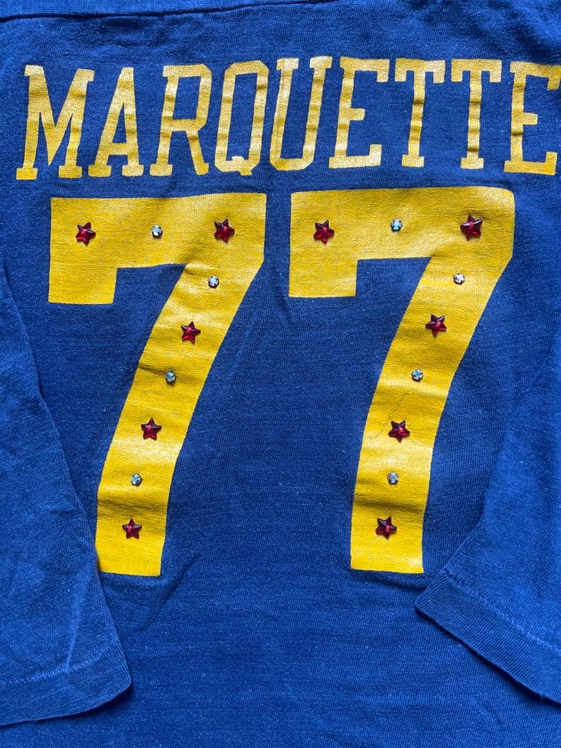 1973年〜1982年バータグ後期OLDチャンピオンフットボールリメイクTシャツ