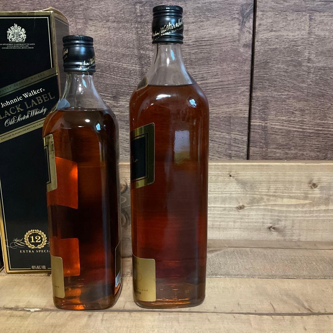 ジョニーウォーカー ブラックラベル 12年 古酒750ml 1L 2本セット