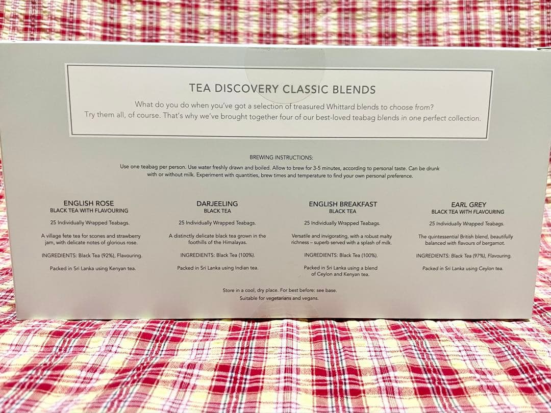 ★Whittard紅茶 25p×4箱×4セット アールグレイ ダージリン他