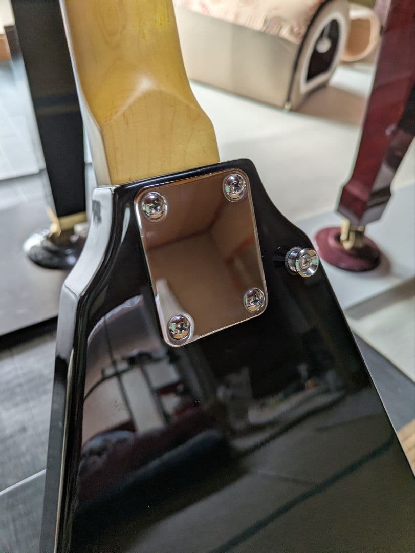 Photogenic エレキギター フライングV ブラック　フォトジェニック