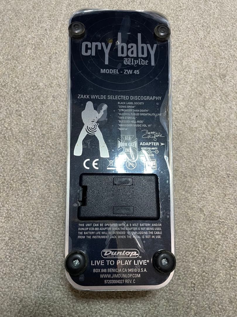 【中古】Jim Dunlop ZW45 Wylde Cry Baby