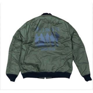 残1着私もファン ALDIOUS アルディアス MA-1（L）オリーブ×ブラック