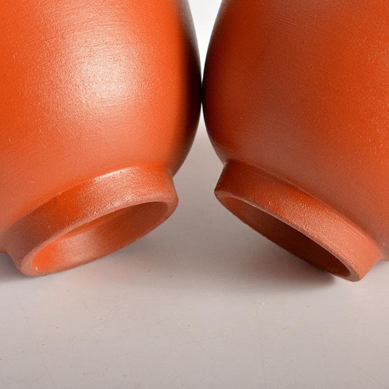 煎茶道具　紫砂　朱泥　内白釉　煎茶碗　20客まとめて　N　6233