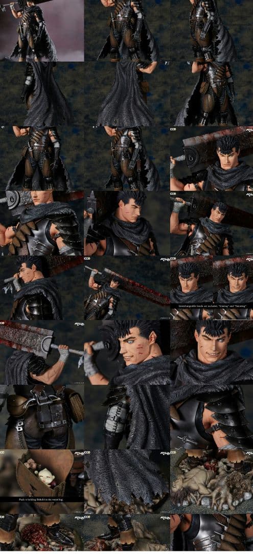 オリジナル版　Gecco　ガッツ 1/6スケールスタチュー 黒い剣士Ver.