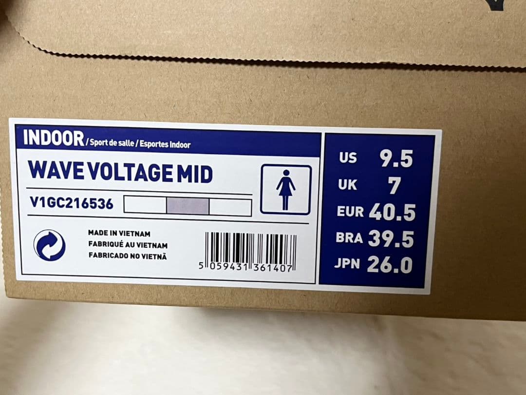 新品 ミズノ ウェーブボルテージ バレーボールシューズ ピンクゴールド 26cm