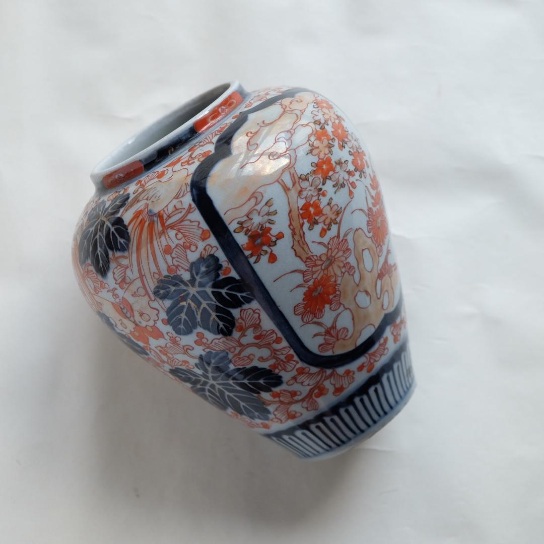 古伊万里／染錦／色絵壺／染付