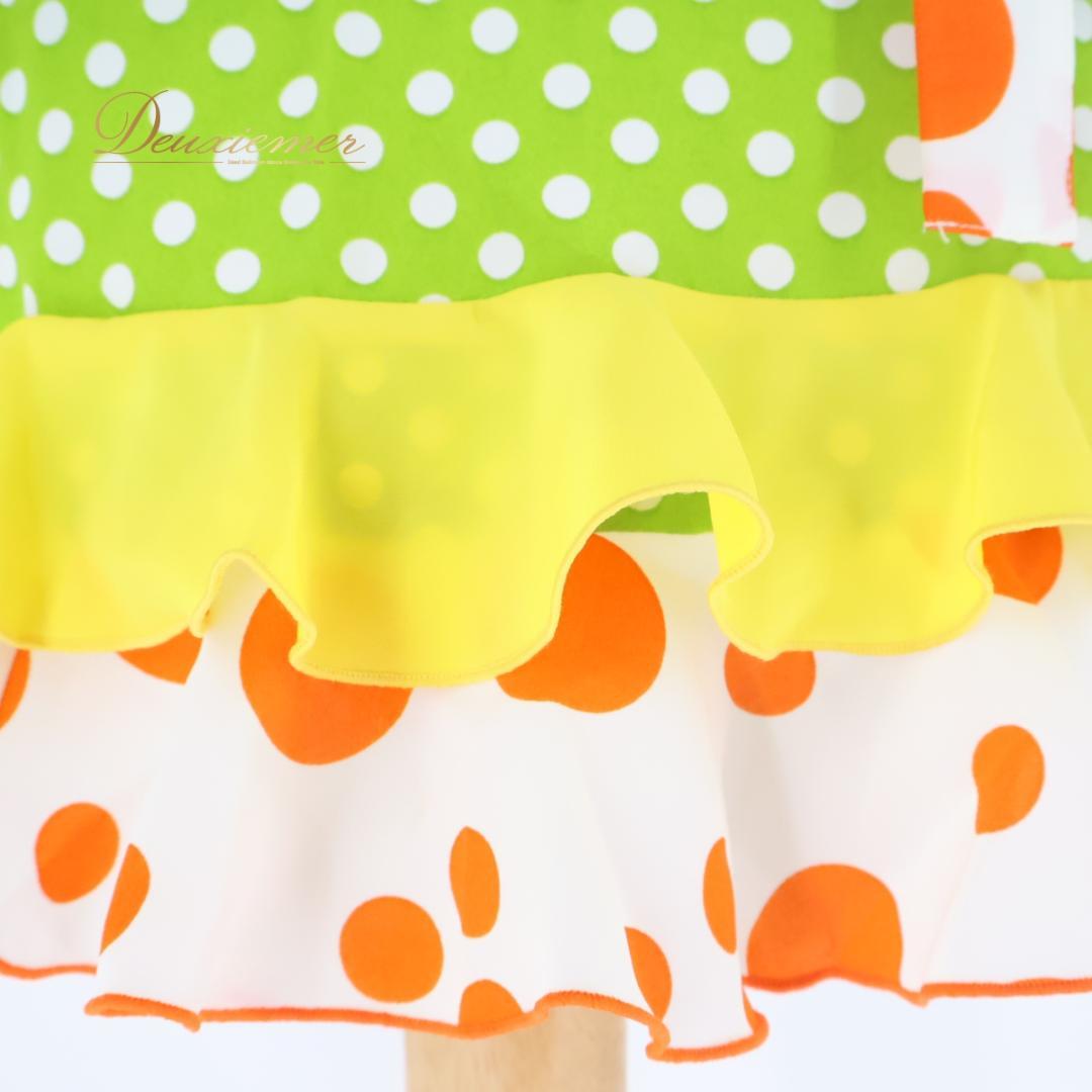 【フラメンコ衣装】ホワイト SONIA JOHNES エプロン ボウタイ 前掛け