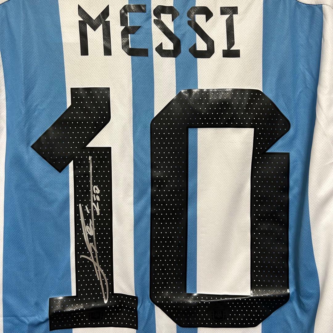 【メッシサイン入りシャツ10番~鑑定書付き~】アルゼンチン代表