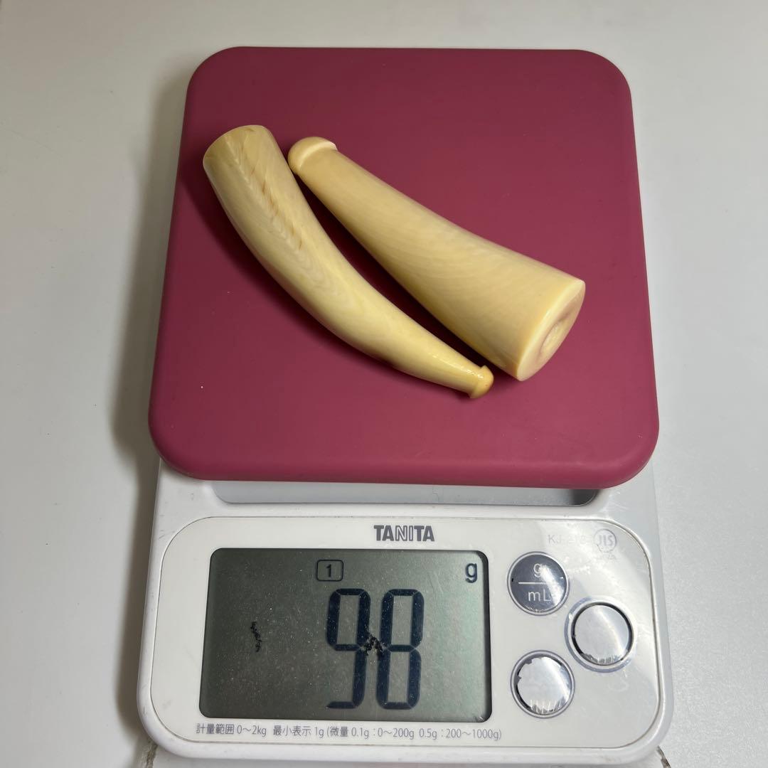 本抹香鯨　パイプ2本　98g/9・8.5㎝　東Y8-0123☆2F