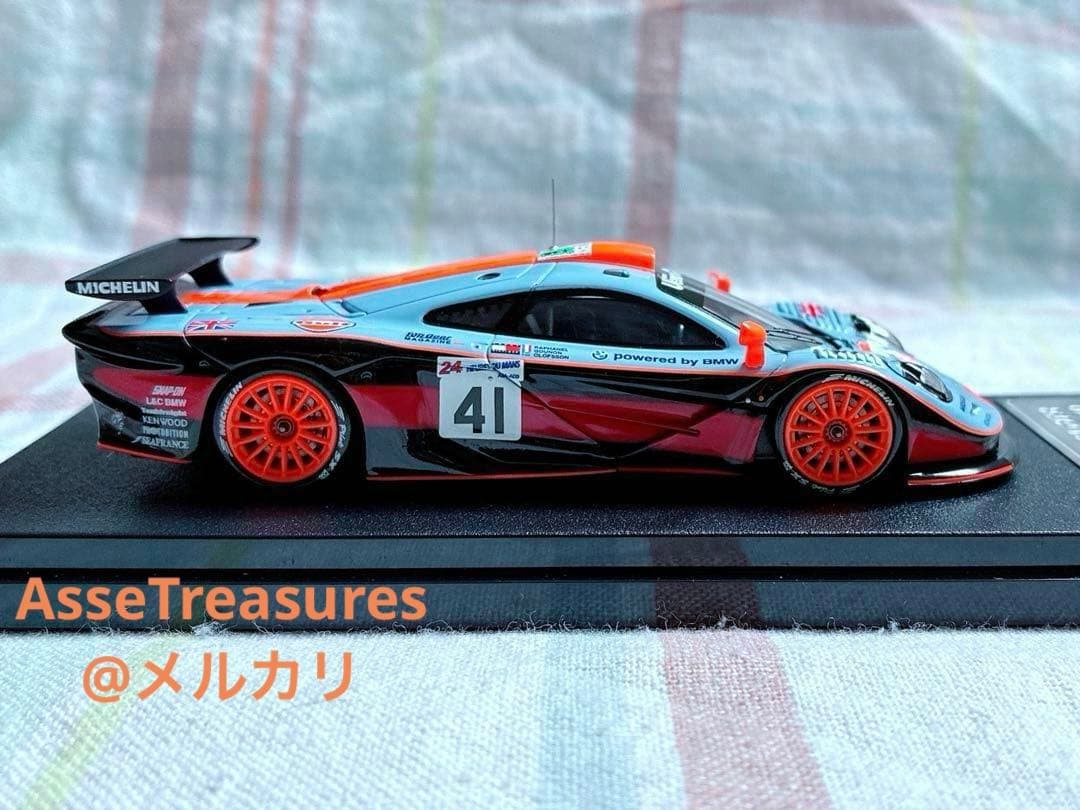 未使用 良状態 hpi 1/43 ガルフ・マクラーレンF1-GTR ル・マン仕様
