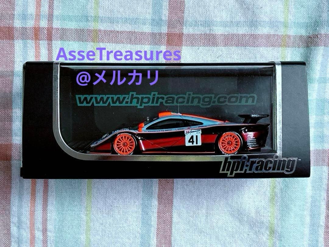 未使用 良状態 hpi 1/43 ガルフ・マクラーレンF1-GTR ル・マン仕様