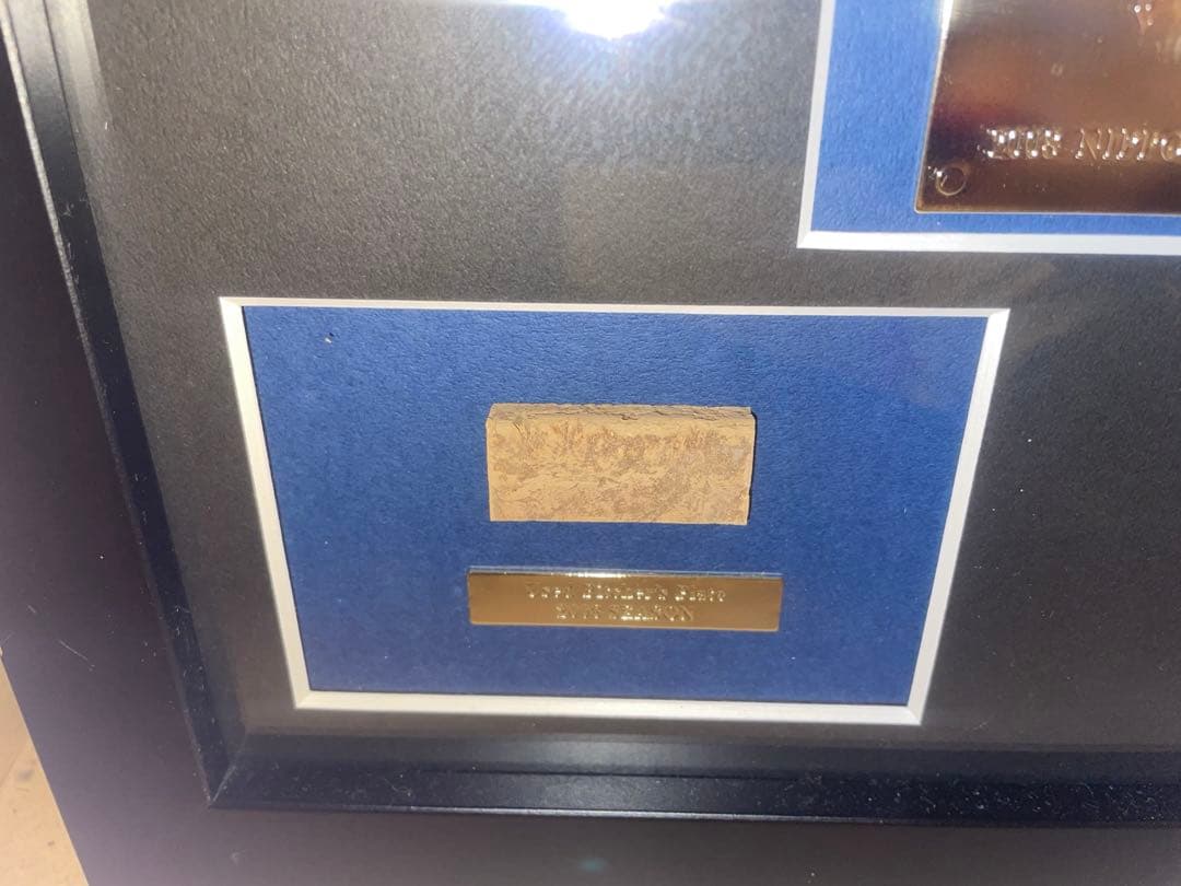 2008年日本シリーズ西武ライオンズ優勝記念額　レア使用ピッチャープレート入り