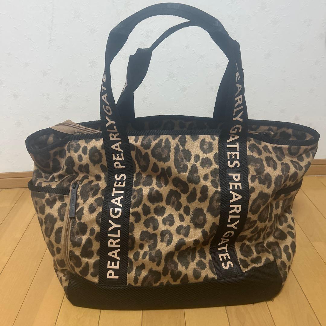 最終値下げ　PEARLY GATES ヒョウ柄トートバッグ