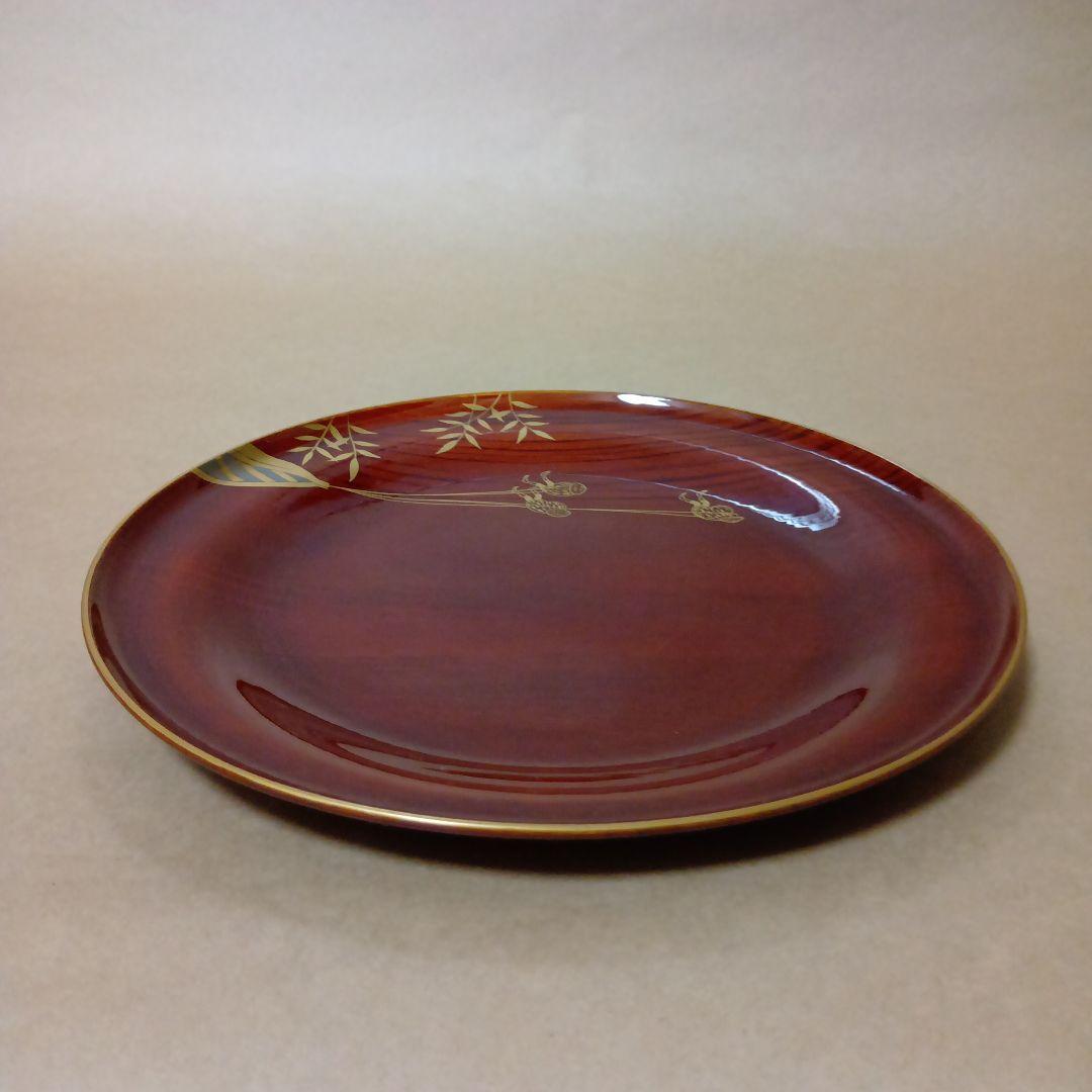 茶道具　干菓子器曳舟蒔絵