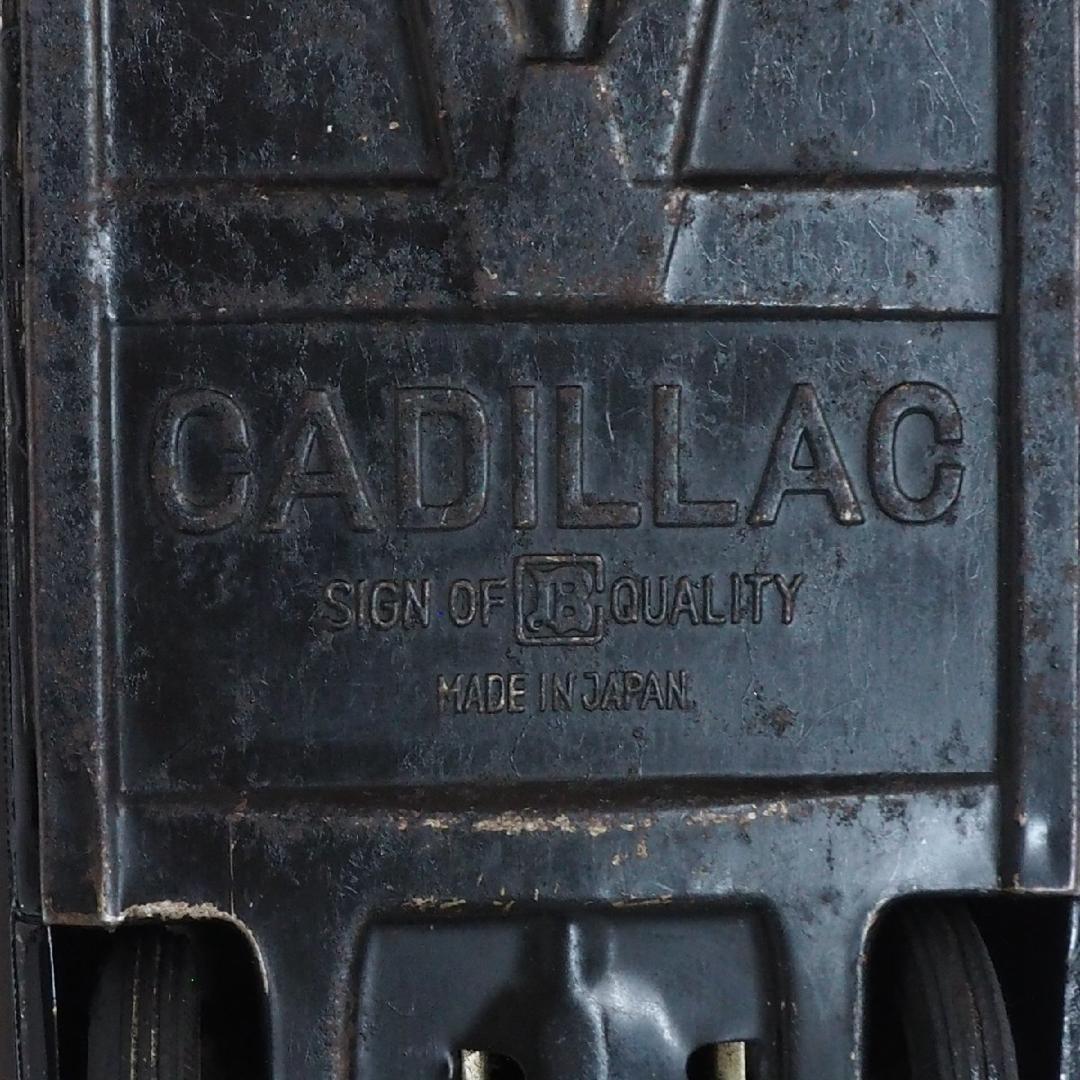 萬代屋 60sキャデラック コンバーチブル大 黒リペイントtinブリキcar箱無