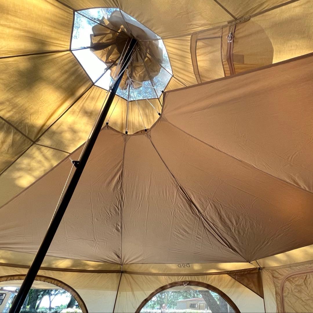 DOD タケノコテント2 専用マット2個+専用シート+ドレープ 中古美品セット